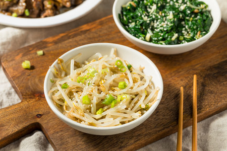 Korean Mung Bean Sukjunamul Muchim Banchan Side Dishの写真素材
