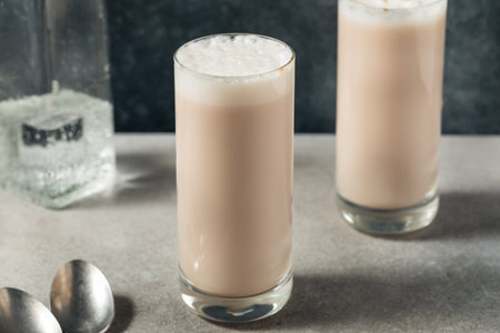 Sweet New York Chocolate Egg Cream Drink with Seltzer Water
