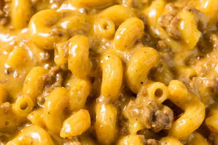 Homemade Chili Mac and Cheese Bake with Hamburger