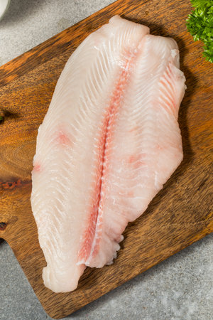 Organic Raw White Catfish Filet Ready to Cook