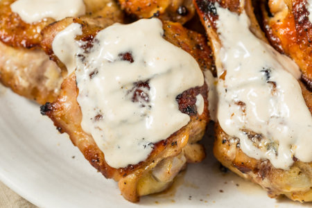 Homemade Alabama White Sauce for Chicken on the Barbecueの写真素材