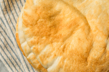 Homemade Greek PIta Bread Ready to Eat