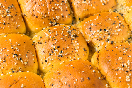 Homemade Ham and Cheese Sliders for a Party with Mustard