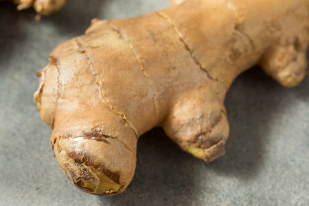 Raw Organic Ginger Root Spice Ready to Cook With