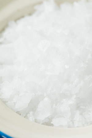 Organic Coarse Sea Salt in a Jar for Cooking