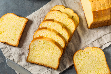 Buttery Homemade Sweet Brioche Bread Cut into Slices