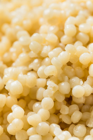 Homemade Cooked Organic Couscous to Eat in a Bowlの写真素材