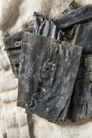 Organic Dry  Japanese Kombu Seaweed Kelp for Cookingの写真素材