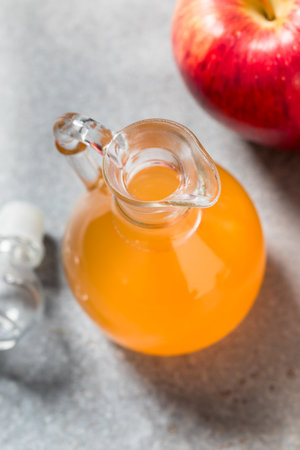 Organic Raw Apple Cider Vinegar in a Bottle for Cooking