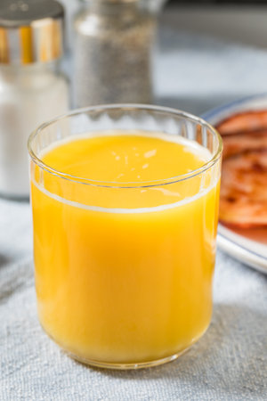 Fresh Squeezed Healthy Orange Juice OJ for Breakfastの写真素材