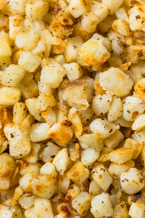 Homemade Cubed Hash Browns Breakfast Potatoes as a Side