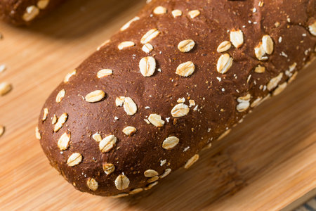 Homemade Whole Wheat Brown Bread with Salted Butter