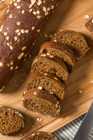 Homemade Whole Wheat Brown Bread with Salted Butter