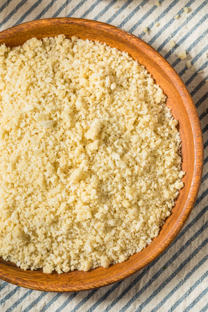 Homemade Panko Bread Crumbs in a Bowlの写真素材