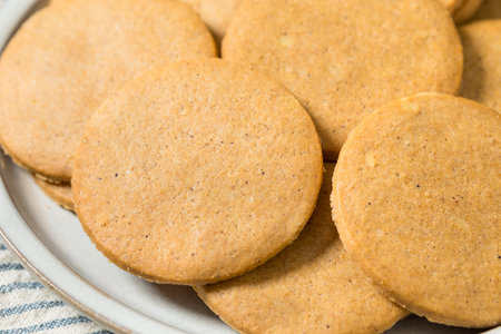 Sweet Homemade Gingersnap Cookies for the Holidaysの写真素材