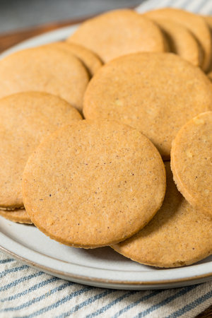 Sweet Homemade Gingersnap Cookies for the Holidaysの写真素材