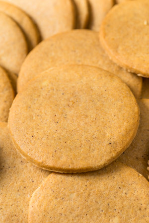 Sweet Homemade Gingersnap Cookies for the Holidaysの写真素材