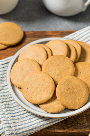 Sweet Homemade Gingersnap Cookies for the Holidaysの写真素材