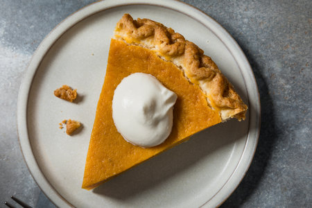 Homemade Festive Sweet Potato Pie for Thanksgiving and Christmasの写真素材