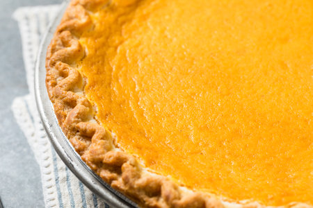 Homemade Festive Sweet Potato Pie for Thanksgiving and Christmasの写真素材