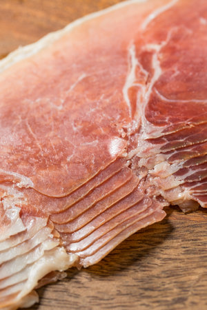 Cured Italian Prosciutto Ham Ready to Eatの写真素材