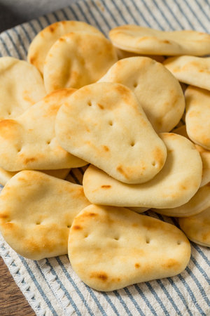 Healthy Mini Indian Naan Bread in a PIle to Eat