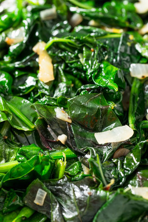 Savory Healthy Sauteed Greens with Spinach and Kale
