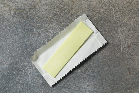 Organic Minty Fresh Chewing Bubblegum in a Wrapper to Eat