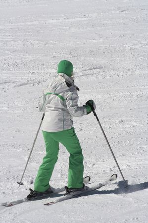female skierの写真素材