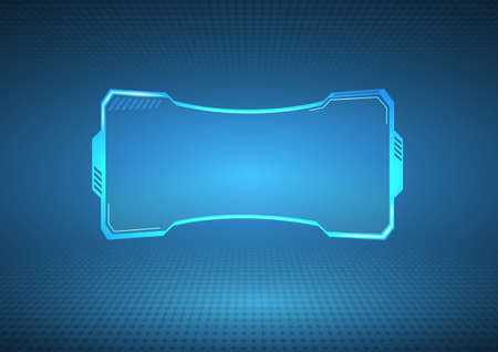 Futuristic HUD  interface collectionのイラスト素材