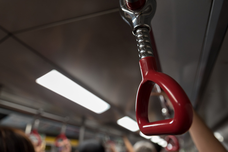 Abstract blurry transportation hand holderの写真素材