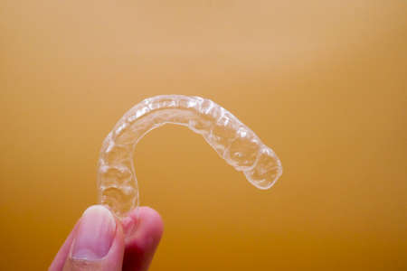 Invisalign retainer teeths, it's a equipment for orthodontist give the patient to orthodontic...