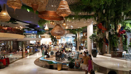 BANGKOK, THAILAND - MAY 4, 2019: Modern luxury interiors design in Iconsiam, is a mixed-use...
