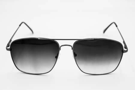 UV screen sun glasses that very cool ans smart for men and women isolated on white backgroundの写真素材