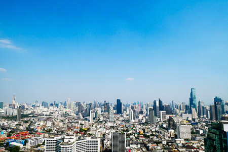 beautiful panorama cityscape of Bangkok city,Thailandのeditorial素材