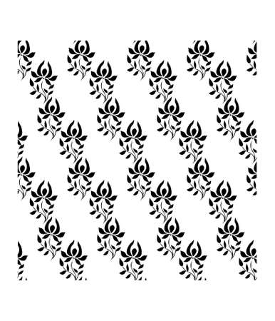 Abstract floral petal art isolated on white background is in Seamless patternのイラスト素材