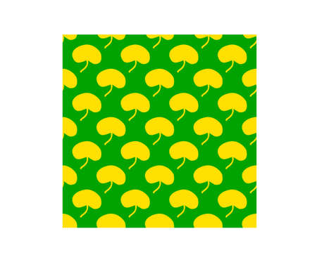 Beautiful leafy petals is in Seamless pattern
