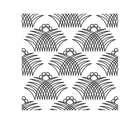 Abstract floral pattern isolated on white background is in Seamless patternのイラスト素材