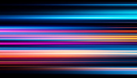 abstract  multicolor   background with motion blur lightの素材