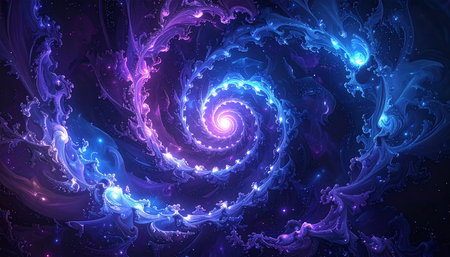 abstract fractal background a computer-generated 2D illustration, textureの素材