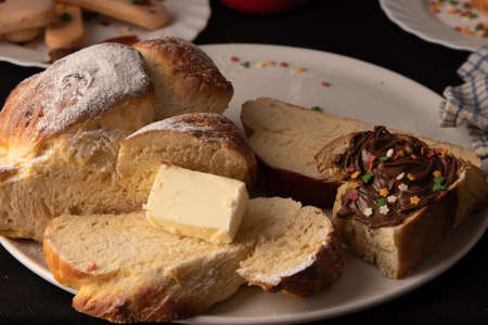 Delicious shortbread with butter