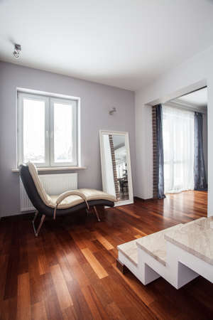 Country home - corridor with comfortable chaise lounge