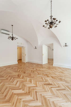 Interior of a new elegant and bright houseの写真素材