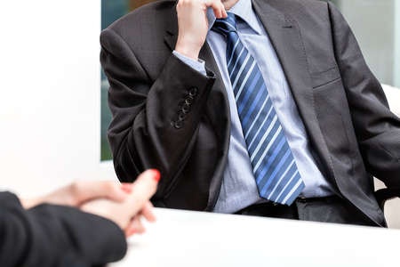 Hands put together, business conversation, isolated background