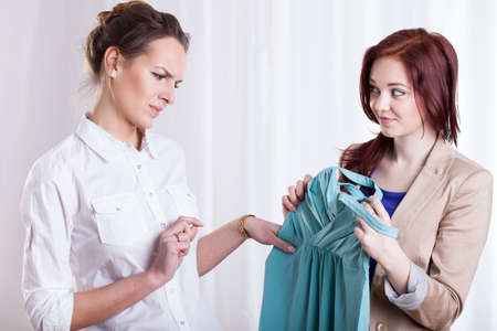 Female friend doesn't like her new dress