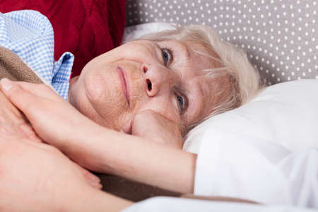 Good nurse gives support to elderly womanの写真素材