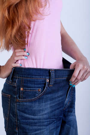 Vertical view of positive effects of dietの写真素材