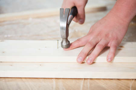 Accident during renovation in the new houseの写真素材