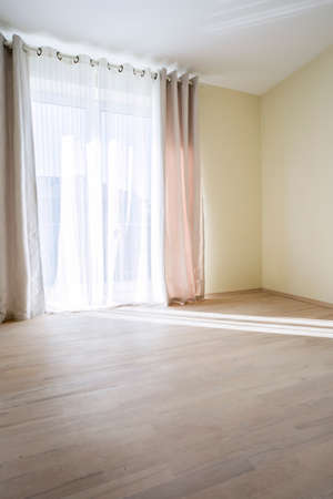 Window in empty roomのeditorial素材
