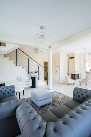 New house with open space from the insideの写真素材